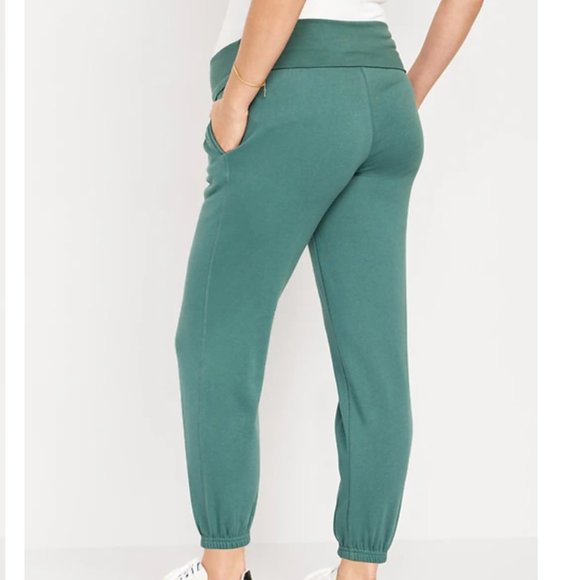 Old Navy XS Maternity Rollover-Waist Jogger Sweatpants - Picture 2 of 8
